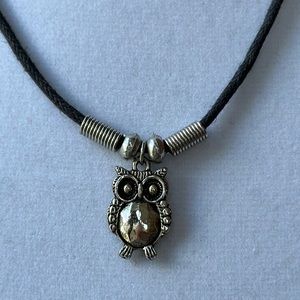 Sterling Silver Owl Necklace